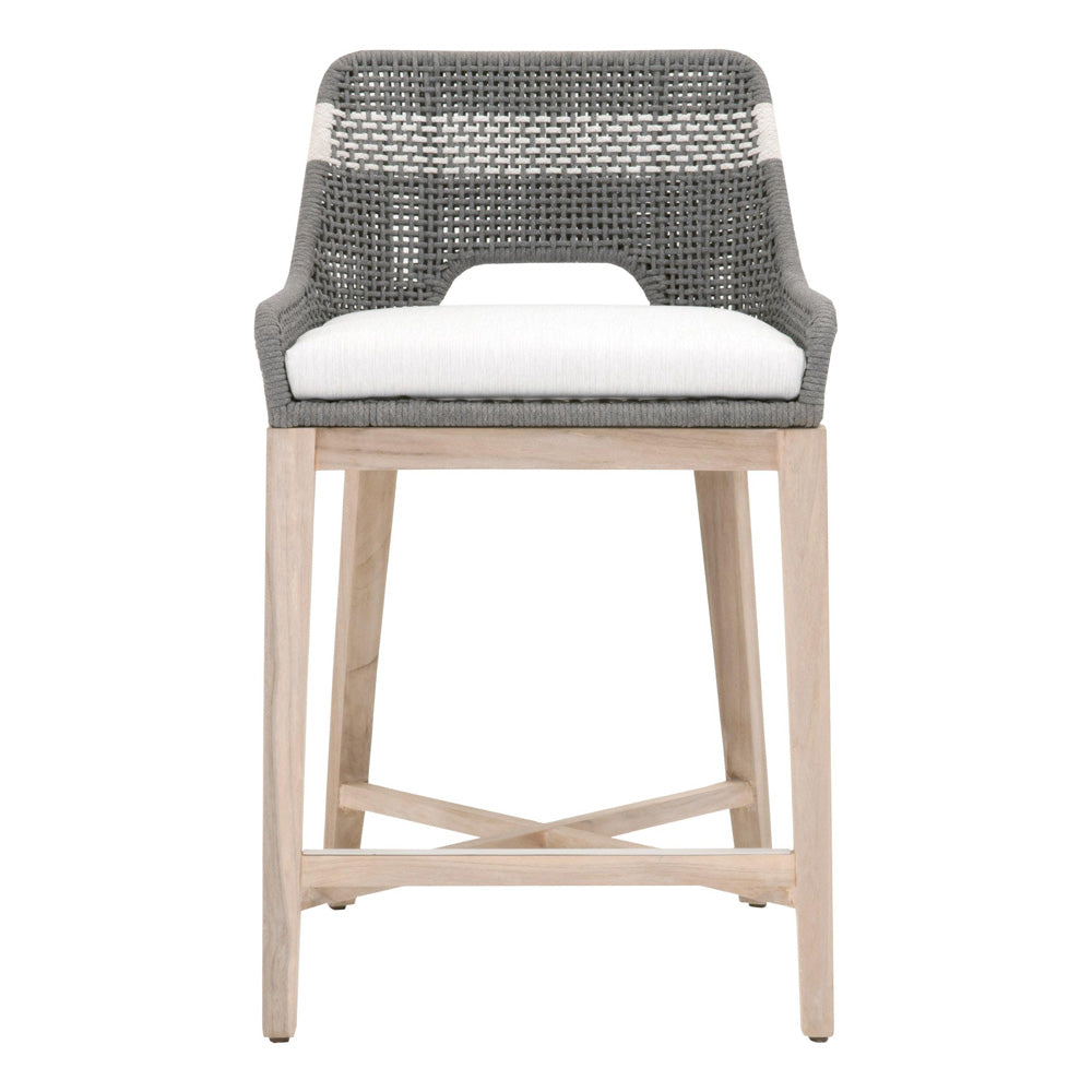 Essentials For Living - Woven - Outdoor  Tapestry Outdoor Counter Stool - 6850CS.DOV/WHT/GT_CLOSEOUT view 1