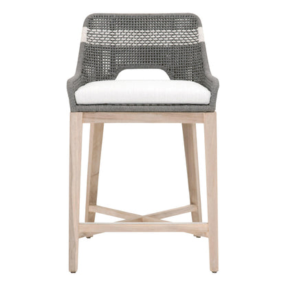 Essentials For Living - Woven - Outdoor  Tapestry Outdoor Counter Stool - 6850CS.DOV/WHT/GT_CLOSEOUT view 1