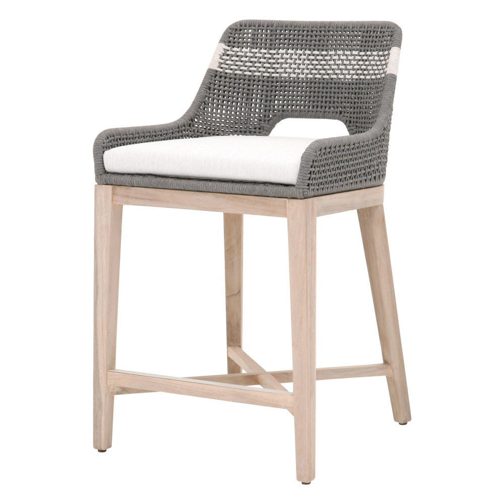 Essentials For Living - Woven - Outdoor  Tapestry Outdoor Counter Stool - 6850CS.DOV/WHT/GT_CLOSEOUT view 2