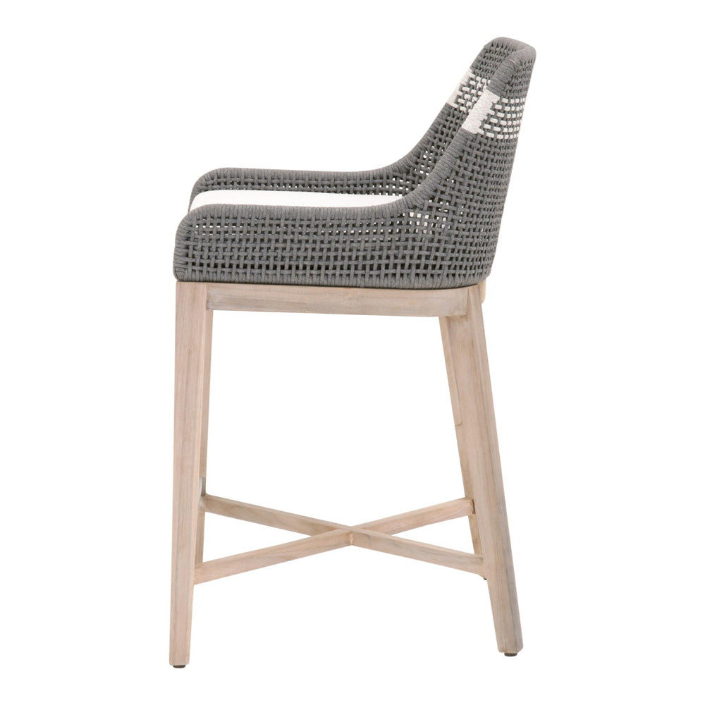 Essentials For Living - Woven - Outdoor  Tapestry Outdoor Counter Stool - 6850CS.DOV/WHT/GT_CLOSEOUT view 3