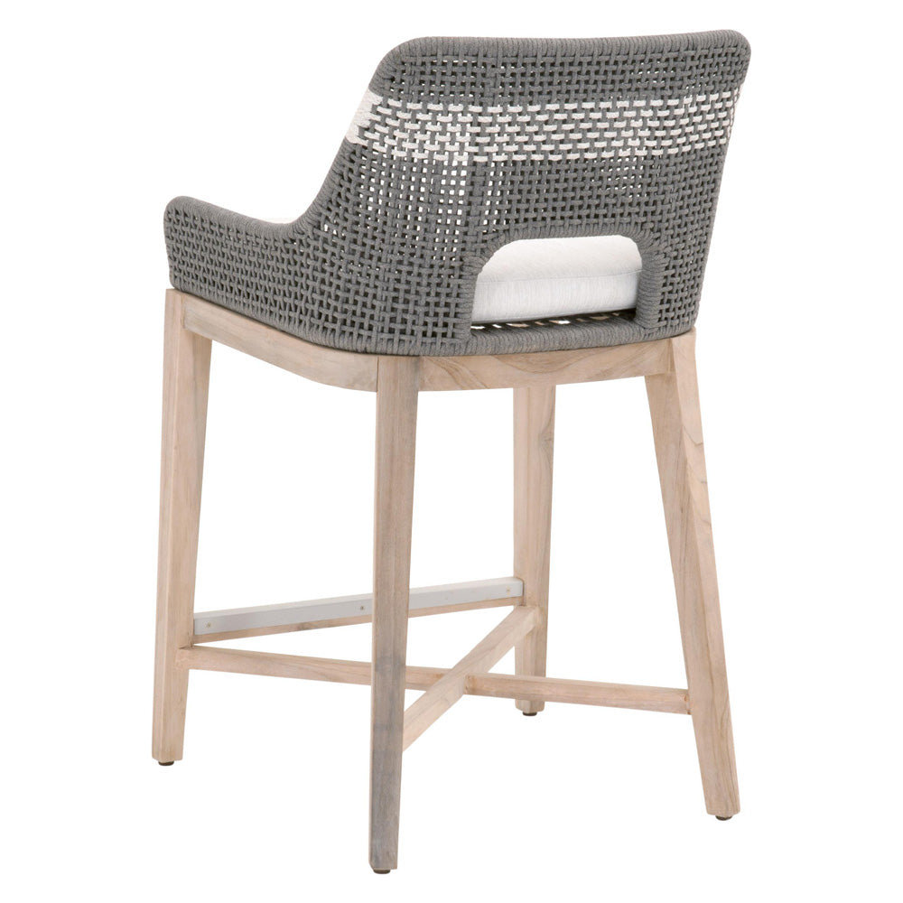 Essentials For Living - Woven - Outdoor  Tapestry Outdoor Counter Stool - 6850CS.DOV/WHT/GT_CLOSEOUT view 4