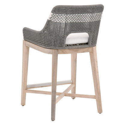 Essentials For Living - Woven - Outdoor  Tapestry Outdoor Counter Stool - 6850CS.DOV/WHT/GT_CLOSEOUT view 4