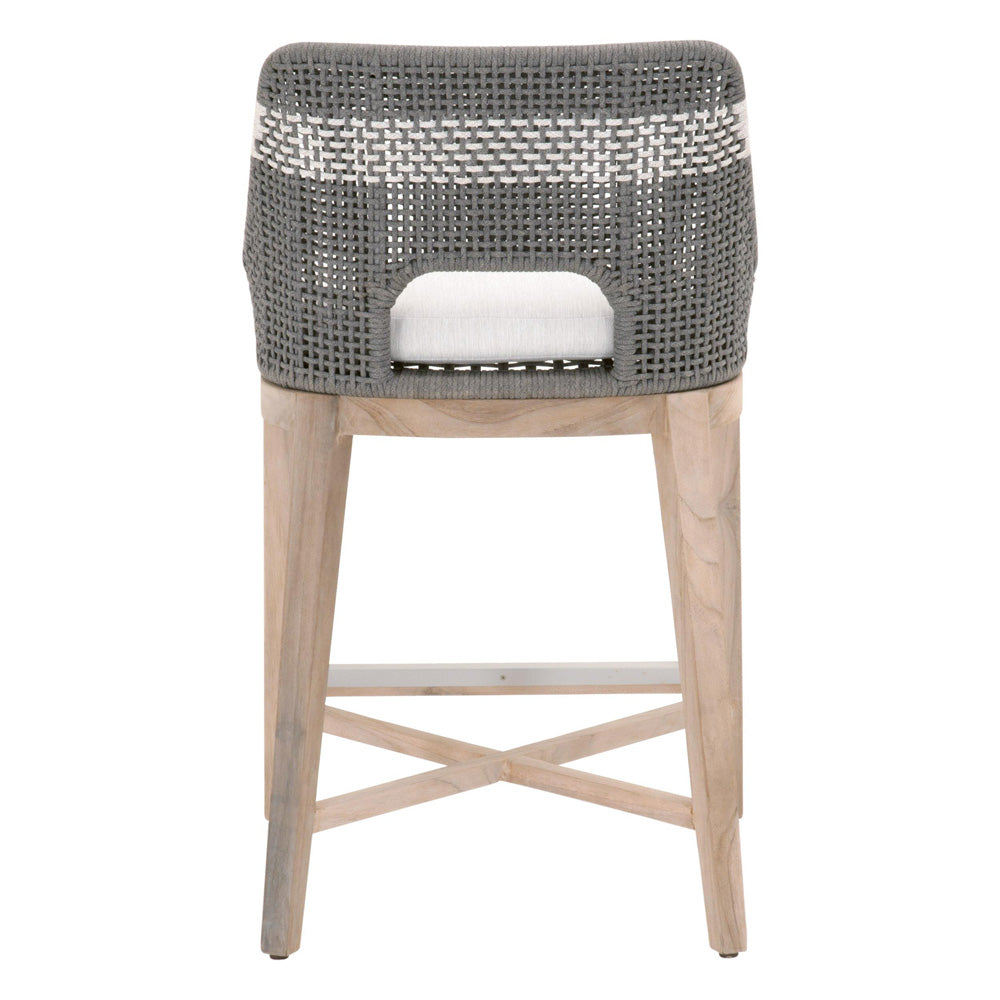 Essentials For Living - Woven - Outdoor  Tapestry Outdoor Counter Stool - 6850CS.DOV/WHT/GT_CLOSEOUT view 5
