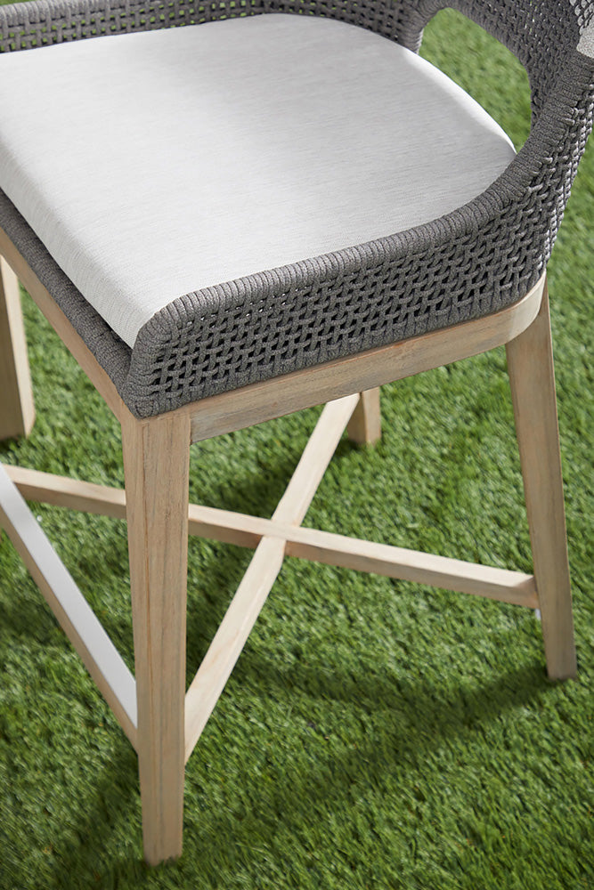 Essentials For Living - Woven - Outdoor  Tapestry Outdoor Counter Stool - 6850CS.DOV/WHT/GT_CLOSEOUT view 8