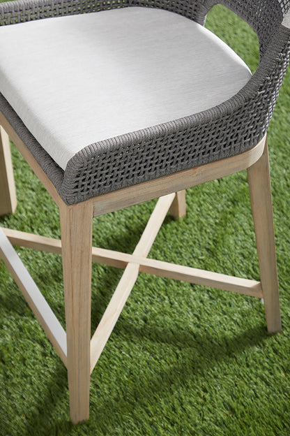 Essentials For Living - Woven - Outdoor  Tapestry Outdoor Counter Stool - 6850CS.DOV/WHT/GT_CLOSEOUT view 8