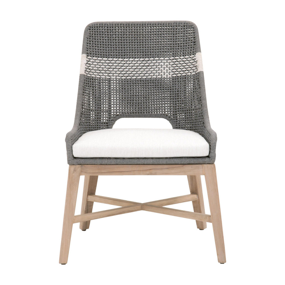 Essentials For Living - Woven - Outdoor  Tapestry Outdoor Dining Chair - 6850.DOV/WHT/GT_CLOSEOUT view 1