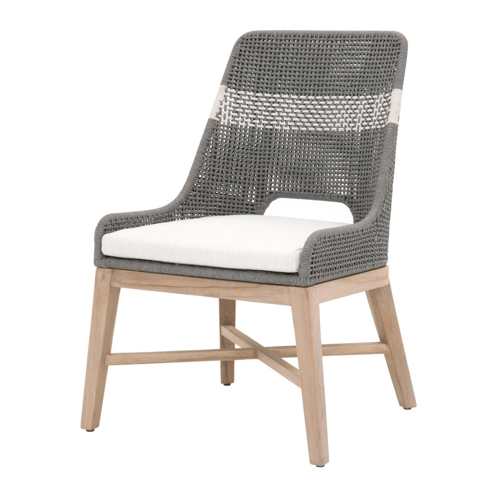 Essentials For Living - Woven - Outdoor  Tapestry Outdoor Dining Chair - 6850.DOV/WHT/GT_CLOSEOUT view 2