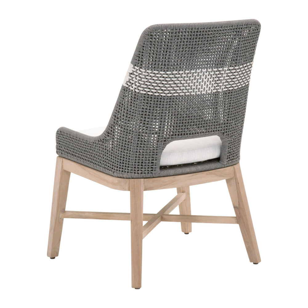 Essentials For Living - Woven - Outdoor  Tapestry Outdoor Dining Chair - 6850.DOV/WHT/GT_CLOSEOUT view 4