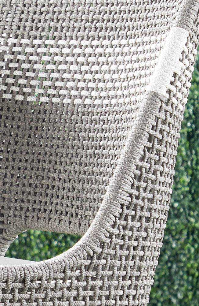 Essentials For Living - Woven - Outdoor  Tapestry Outdoor Dining Chair - 6850.DOV/WHT/GT_CLOSEOUT view 7