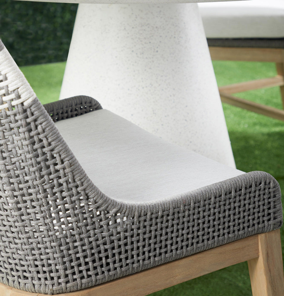 Essentials For Living - Woven - Outdoor  Tapestry Outdoor Dining Chair - 6850.DOV/WHT/GT_CLOSEOUT view 9