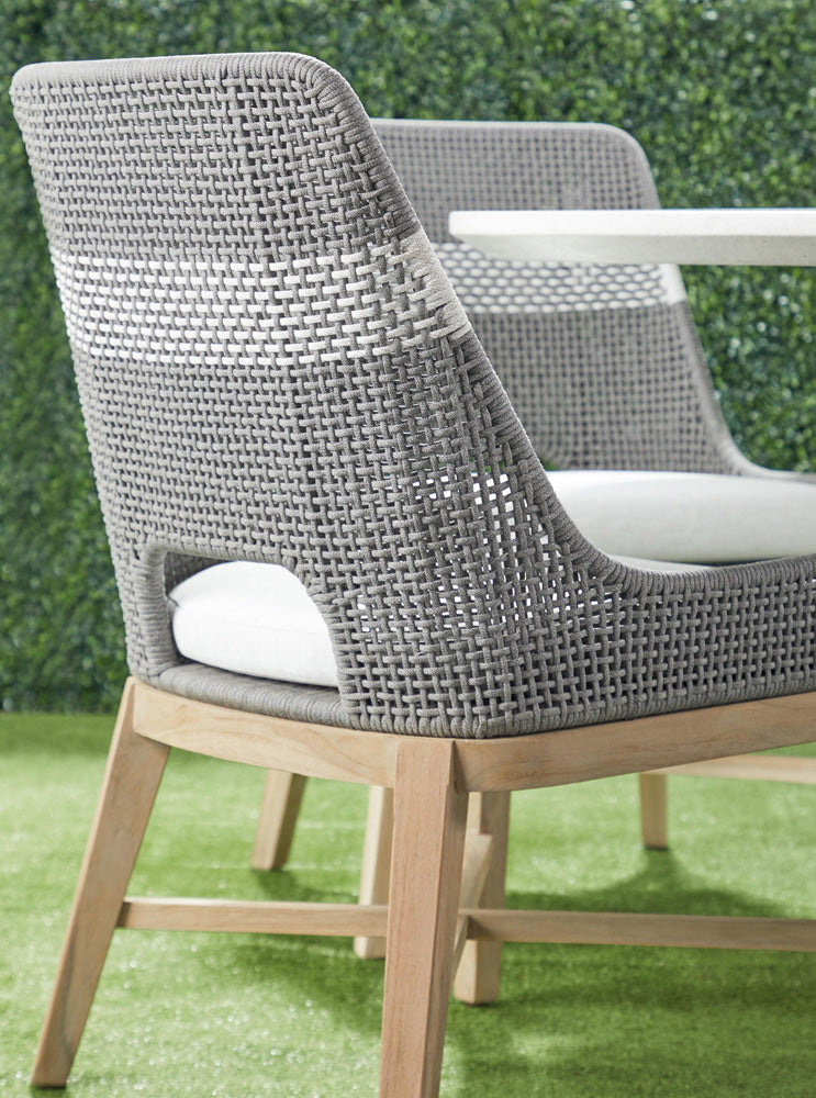 Essentials For Living - Woven - Outdoor  Tapestry Outdoor Dining Chair - 6850.DOV/WHT/GT_CLOSEOUT view 10