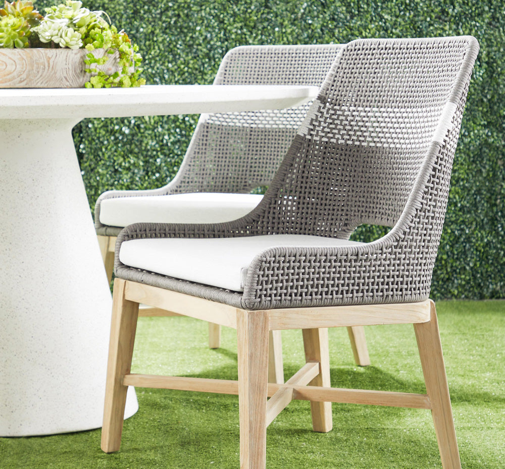 Essentials For Living - Woven - Outdoor  Tapestry Outdoor Dining Chair - 6850.DOV/WHT/GT_CLOSEOUT view 11