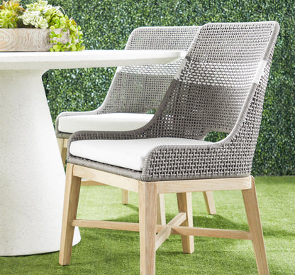 Essentials For Living - Woven - Outdoor  Tapestry Outdoor Dining Chair - 6850.DOV/WHT/GT_CLOSEOUT view 11