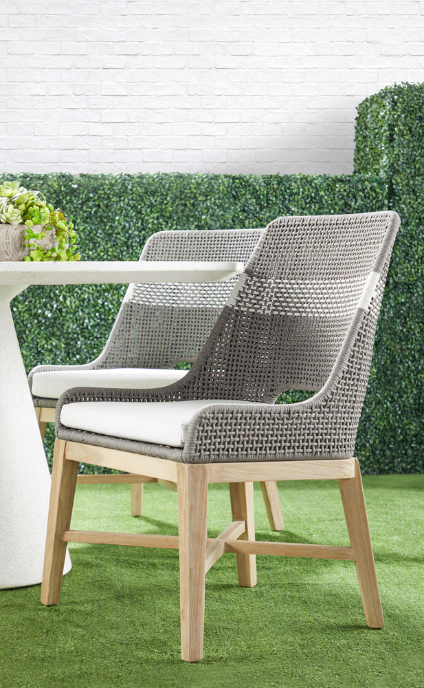 Essentials For Living - Woven - Outdoor  Tapestry Outdoor Dining Chair - 6850.DOV/WHT/GT_CLOSEOUT view 12
