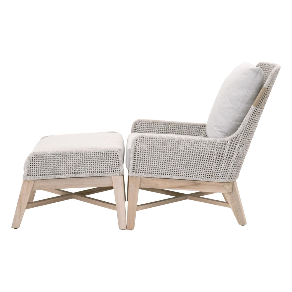 Essentials For Living - Woven - Outdoor  Tapestry Outdoor Footstool - 6851FS.WTA/PUM/GT_CLOSEOUT view 5