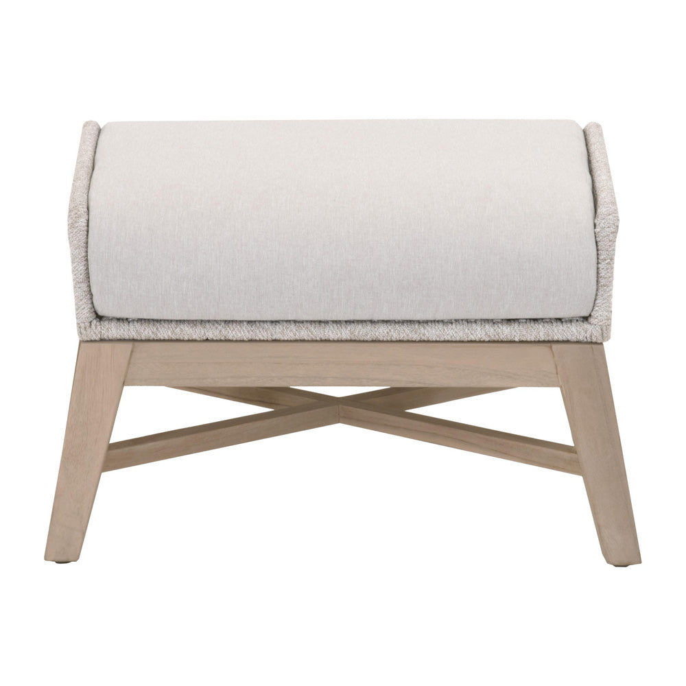 Essentials For Living - Woven - Outdoor  Tapestry Outdoor Footstool - 6851FS.WTA/PUM/W-ET view 1
