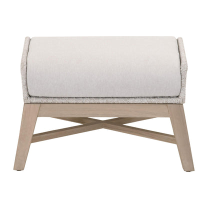Essentials For Living - Woven - Outdoor  Tapestry Outdoor Footstool - 6851FS.WTA/PUM/W-ET view 1