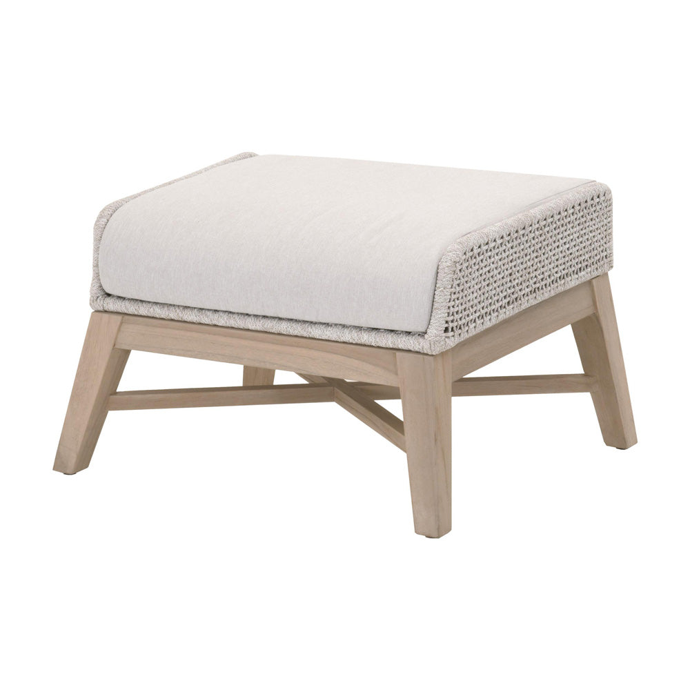 Essentials For Living - Woven - Outdoor  Tapestry Outdoor Footstool - 6851FS.WTA/PUM/W-ET view 2