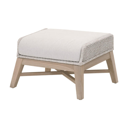 Essentials For Living - Woven - Outdoor  Tapestry Outdoor Footstool - 6851FS.WTA/PUM/W-ET view 2