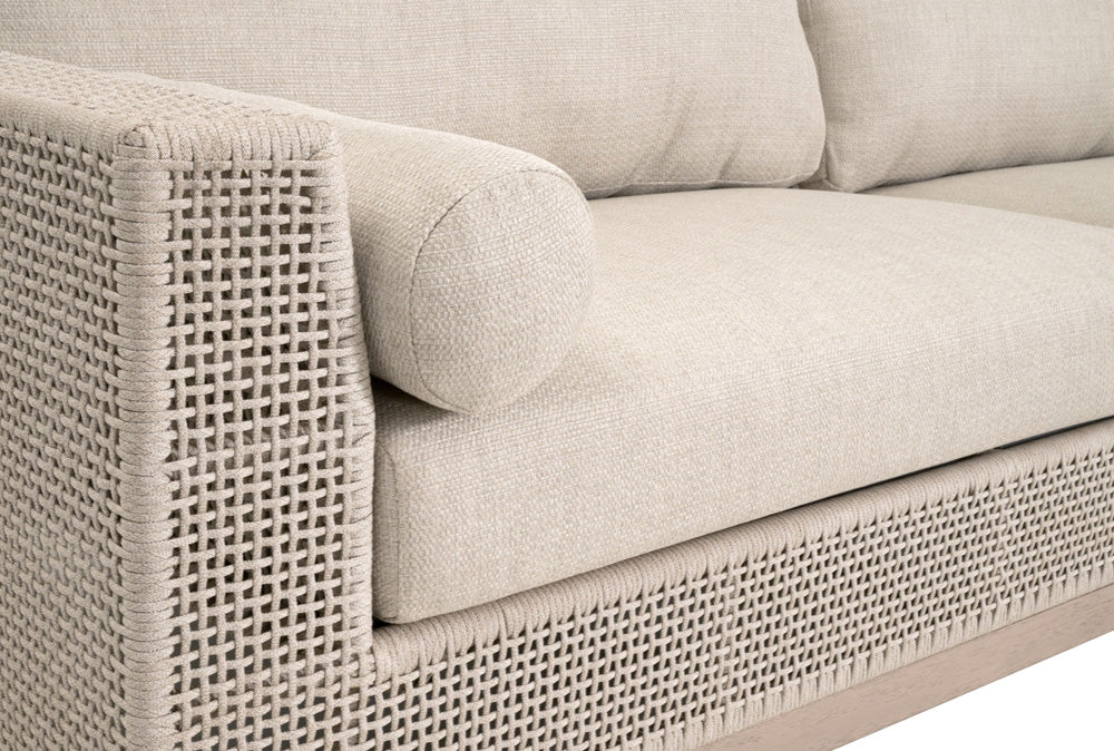 Essentials For Living - Woven - Outdoor  Tropez Outdoor 90" Sofa - 6843.OAT/ECR/W-ET view 9