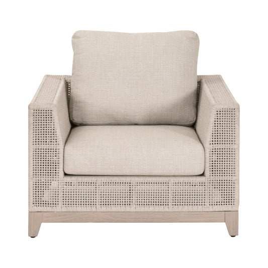 Essentials For Living - Woven - Outdoor  Tropez Outdoor Sofa Chair - 6843-1.OAT/ECR/W-ET view 1