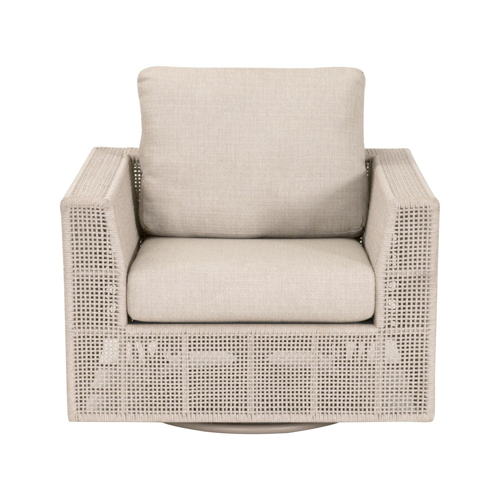 Essentials For Living - Woven - Outdoor  Tropez Outdoor Swivel Rocker Sofa Chair - 6843-1SRCK.OAT/ECR view 1