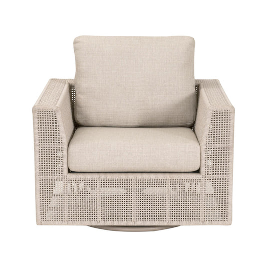 Essentials For Living - Woven - Outdoor  Tropez Outdoor Swivel Rocker Sofa Chair - 6843-1SRCK.OAT/ECR view 1