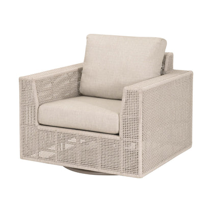 Essentials For Living - Woven - Outdoor  Tropez Outdoor Swivel Rocker Sofa Chair - 6843-1SRCK.OAT/ECR view 2