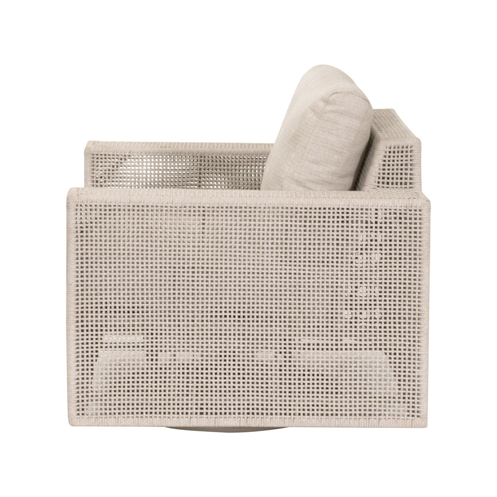 Essentials For Living - Woven - Outdoor  Tropez Outdoor Swivel Rocker Sofa Chair - 6843-1SRCK.OAT/ECR view 3