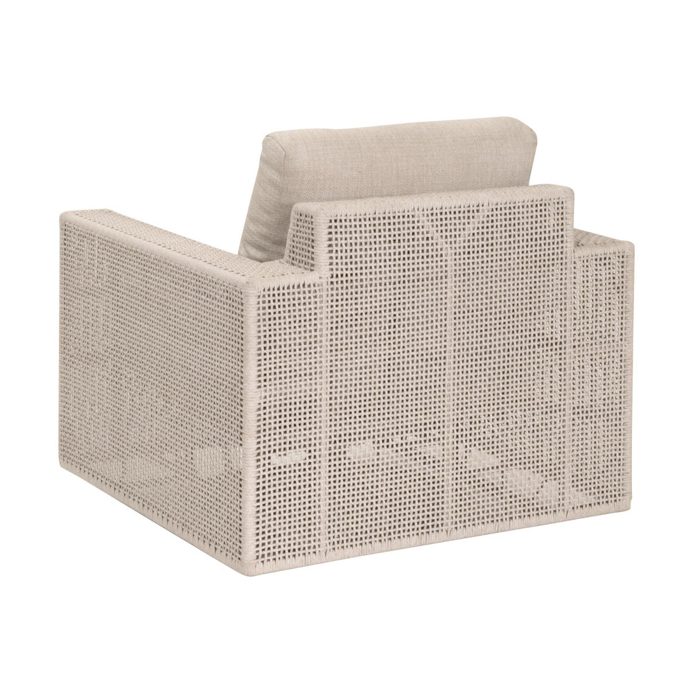 Essentials For Living - Woven - Outdoor  Tropez Outdoor Swivel Rocker Sofa Chair - 6843-1SRCK.OAT/ECR view 4