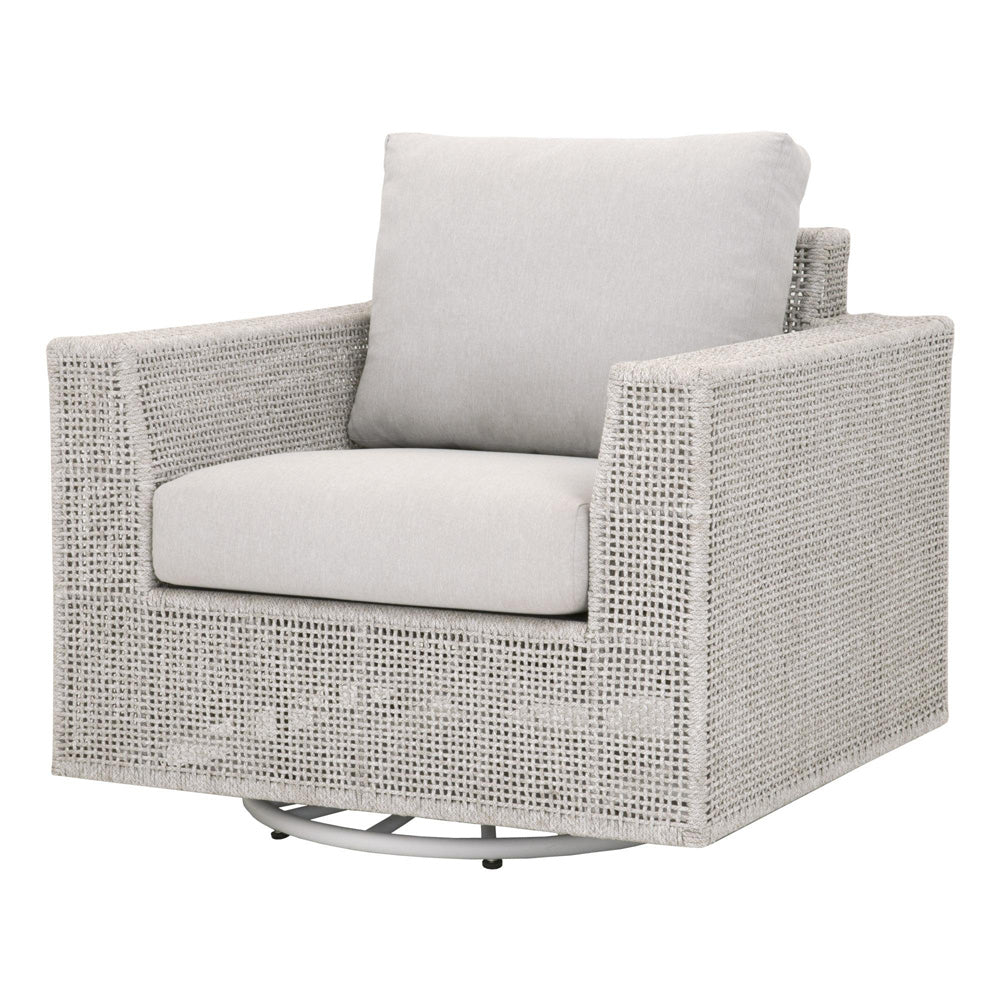 Essentials For Living - Woven - Outdoor  Tropez Outdoor Swivel Rocker Sofa Chair - 6843-1SRCK.WTA/PUM view 2