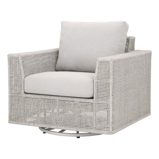 Essentials For Living - Woven - Outdoor  Tropez Outdoor Swivel Rocker Sofa Chair - 6843-1SRCK.WTA/PUM view 2