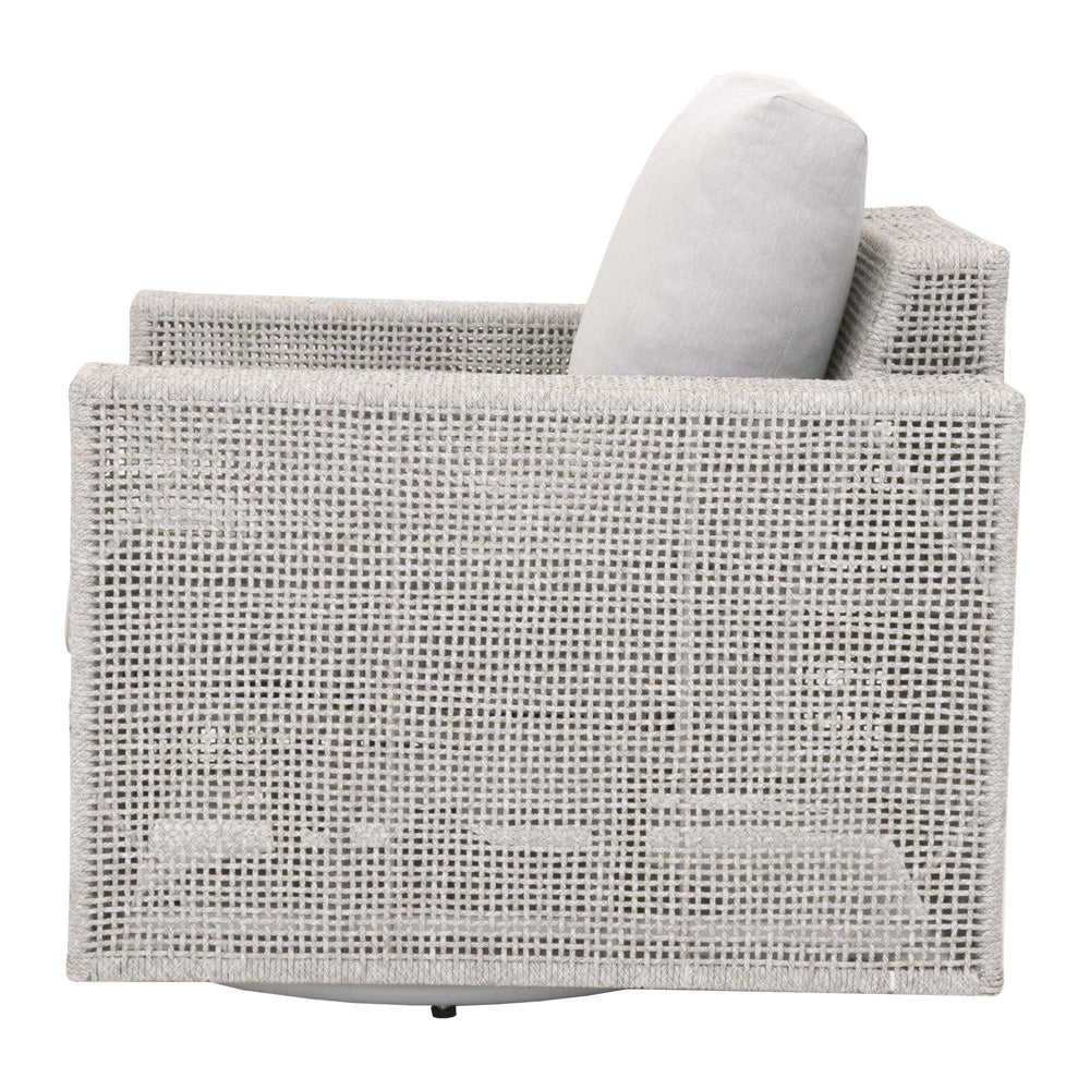 Essentials For Living - Woven - Outdoor  Tropez Outdoor Swivel Rocker Sofa Chair - 6843-1SRCK.WTA/PUM view 3