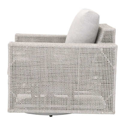 Essentials For Living - Woven - Outdoor  Tropez Outdoor Swivel Rocker Sofa Chair - 6843-1SRCK.WTA/PUM view 3