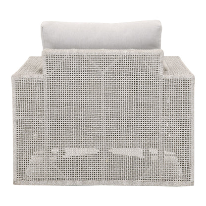 Essentials For Living - Woven - Outdoor  Tropez Outdoor Swivel Rocker Sofa Chair - 6843-1SRCK.WTA/PUM view 5