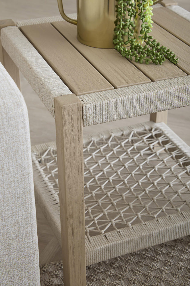 Essentials For Living - Woven - Outdoor  Wrap Outdoor End Table - 6872.OAT/W-ET view 5