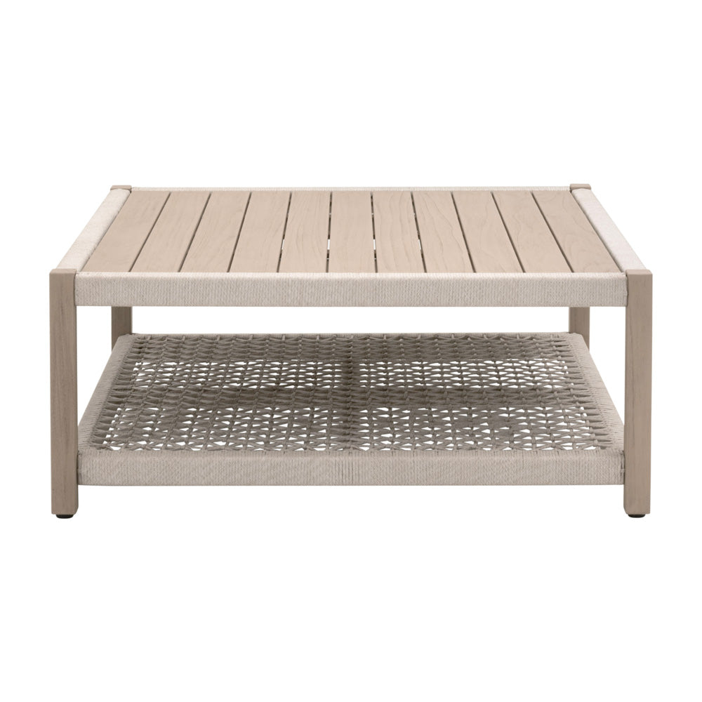 Essentials For Living - Woven - Outdoor  Wrap Outdoor Square Coffee Table - 6870SQ.OAT/W-ET view 1