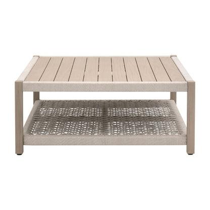 Essentials For Living - Woven - Outdoor  Wrap Outdoor Square Coffee Table - 6870SQ.OAT/W-ET view 1