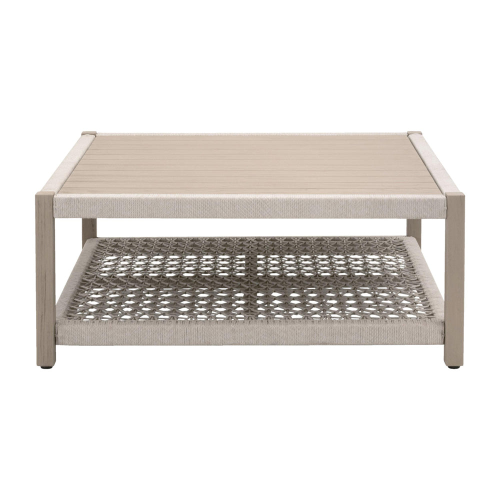 Essentials For Living - Woven - Outdoor  Wrap Outdoor Square Coffee Table - 6870SQ.OAT/W-ET view 2