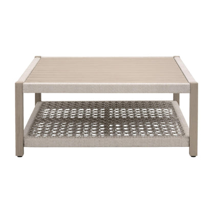 Essentials For Living - Woven - Outdoor  Wrap Outdoor Square Coffee Table - 6870SQ.OAT/W-ET view 2