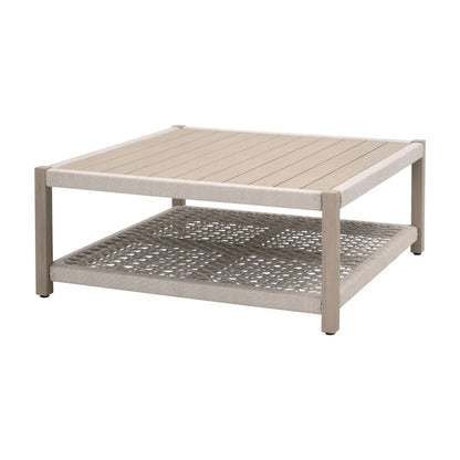 Essentials For Living - Woven - Outdoor  Wrap Outdoor Square Coffee Table - 6870SQ.OAT/W-ET view 3
