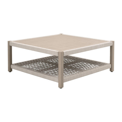 Essentials For Living - Woven - Outdoor  Wrap Outdoor Square Coffee Table - 6870SQ.OAT/W-ET view 4