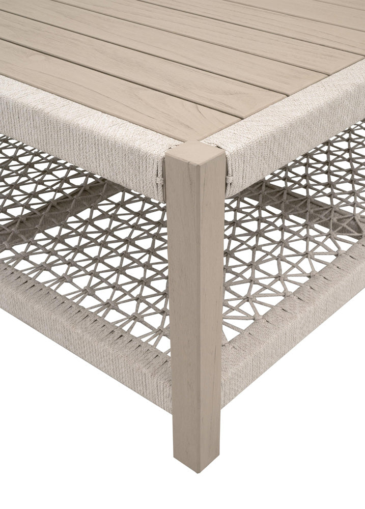 Essentials For Living - Woven - Outdoor  Wrap Outdoor Square Coffee Table - 6870SQ.OAT/W-ET view 5