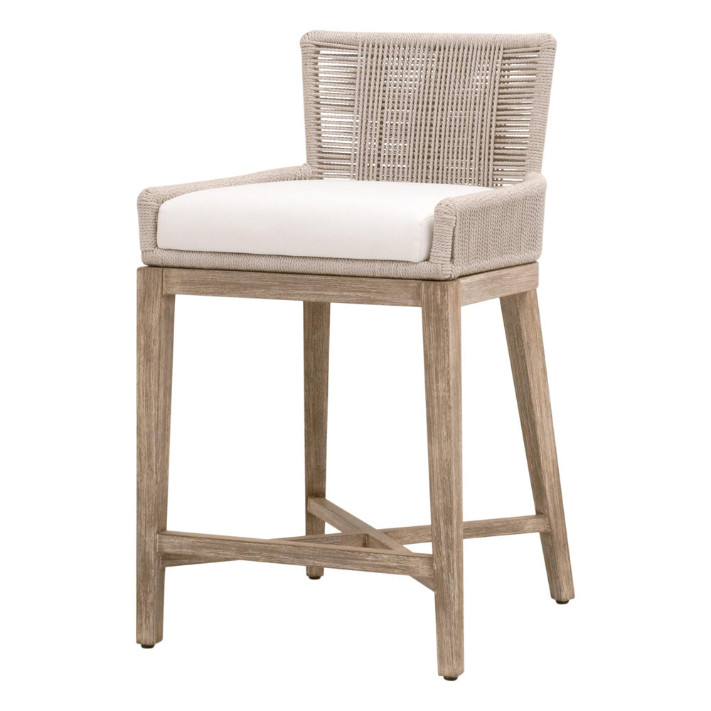 Essentials For Living - Woven Overlay Counter Stool - 6859CS.OYS/LPPRL/NG view 2