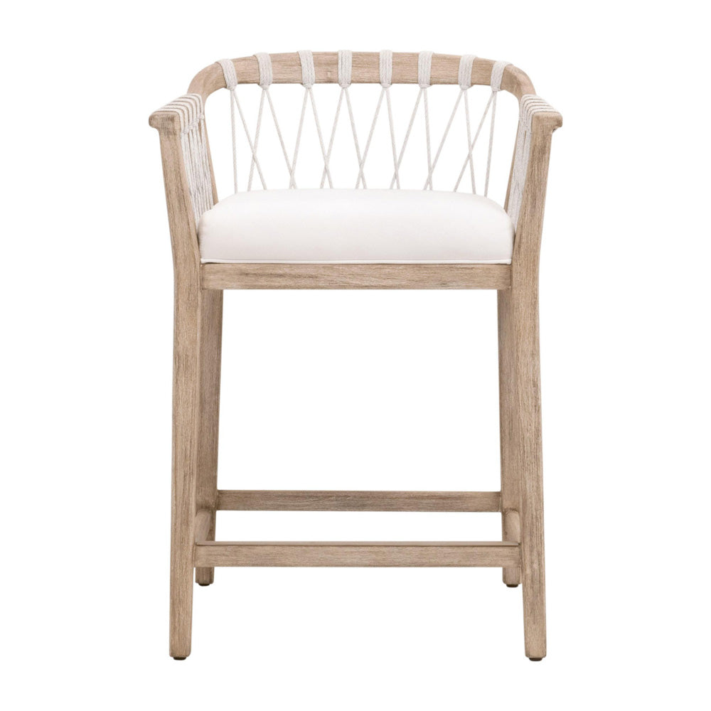 Essentials For Living - Woven Pacific Counter Stool - 6800CS.WHT/LPPRL/NG view 1