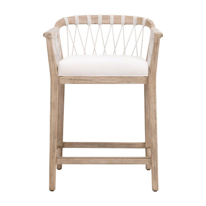 Essentials For Living - Woven Pacific Counter Stool - 6800CS.WHT/LPPRL/NG view 1
