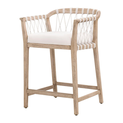 Essentials For Living - Woven Pacific Counter Stool - 6800CS.WHT/LPPRL/NG view 2
