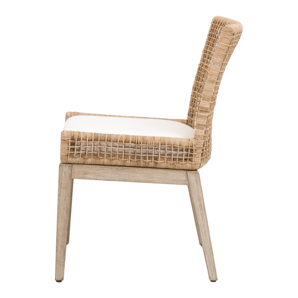 Essentials For Living - Woven Seaside Dining Chair, Set of 2 - 6836.NAT/LPPRL/NG view 3