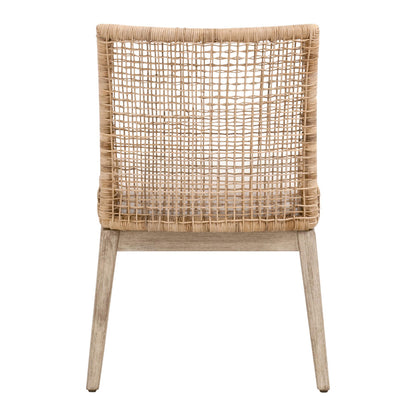Essentials For Living - Woven Seaside Dining Chair, Set of 2 - 6836.NAT/LPPRL/NG view 5