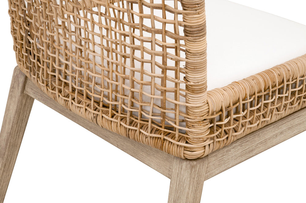 Essentials For Living - Woven Seaside Dining Chair, Set of 2 - 6836.NAT/LPPRL/NG view 6